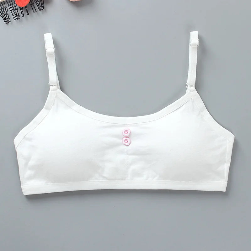 8-16 Years Cotton Girls Training Bra Adolescente Girl's Sport Bras Teen Girl Underwear Push Up Teens Bras With Chest Pad KF027