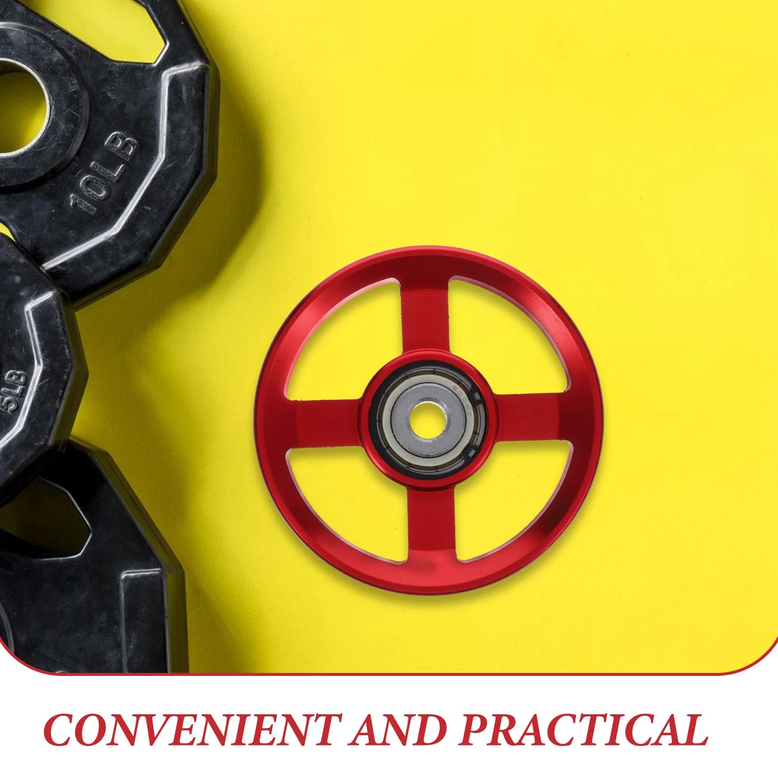 Aluminum Alloy Pulley Fitness Accessories Household Gym Equipment Parts Professional Supplies Easy Install Fitness Pulley Home