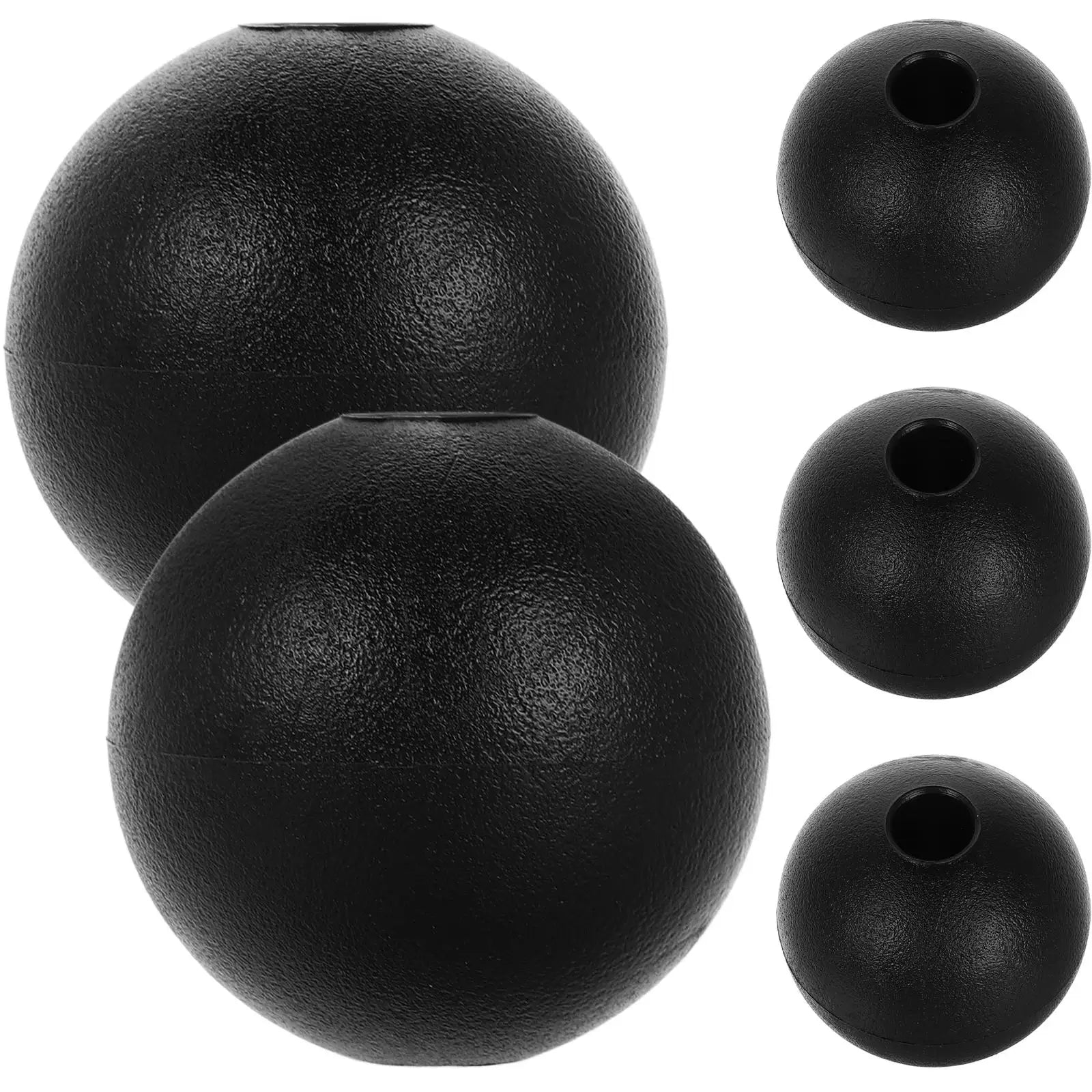 5 Pcs Cable Ball Stoppers for Gym Equipment Home Gym Accessories Fitness Pulley Attachment Black Color Durable Nylon