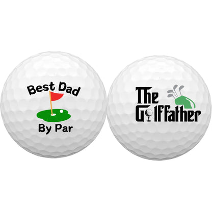 2 counts Funny Golf Balls Gift Set Funny Novelty GolferPresent for Men Dad Golfing Fan One Standard Size Unit