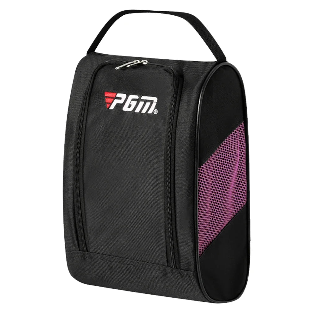 New Portable Mini Golf Shoe Bag Nylon Shoe Carrier Bags Zipper Golfball Holder Breathable Pouch Pack Tee Bag Sport Accessories