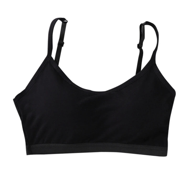 Kids Bras Young Girls Underwear Teenage Training Bras Cotton Kids Brassiere Tube Tops Girl's Sport Bras 10-18 Years