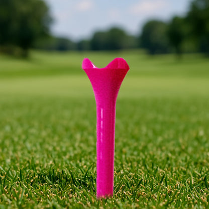 50 pieces of rose red professional durable plastic golf tees, golf tees, golf accessories, 3-1/4 inches