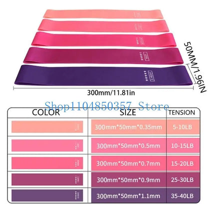 5asd 10/15/20/30/40lbs Resistance Bands Fitness Bands Exercise Bands Latex Bands Workout Bands for Muscle Strength Training