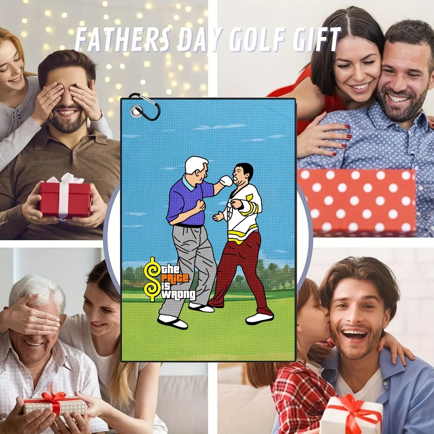 Funny Microfiber Premium Golf Towel,Printed Golf Towels for Golf Bags for Men&Women, Great Golf Accessories for Men Golfers