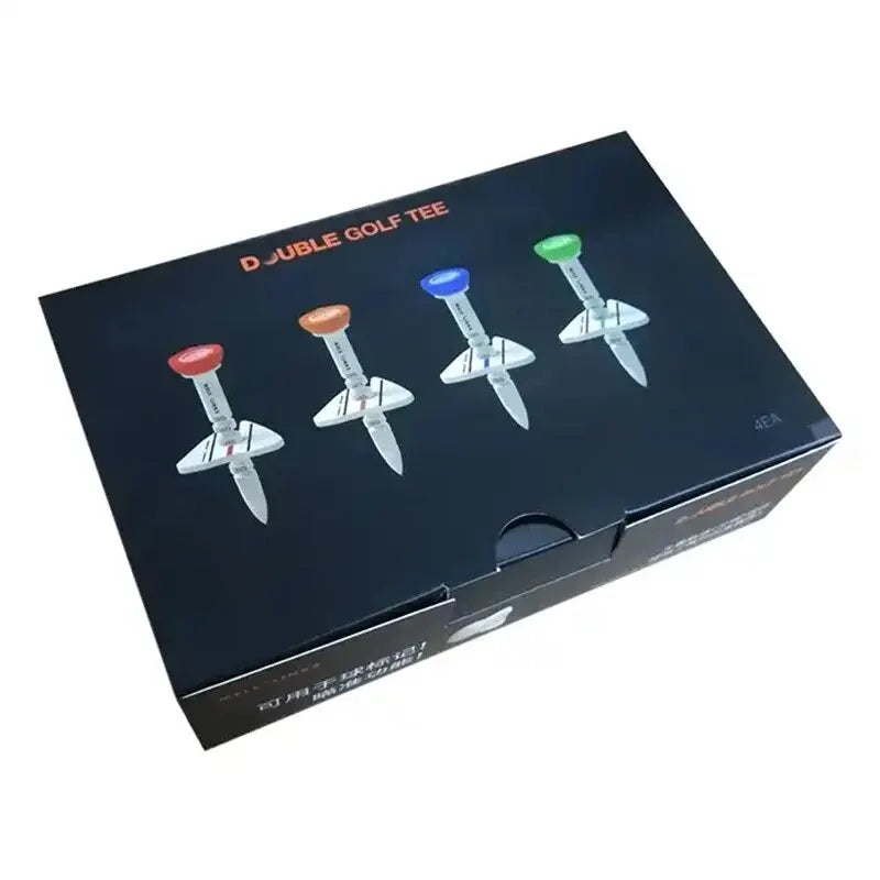 4 PCS Golf 10 Degrees Plastic Ball Tees Increase the Distance Speed More Resistant to Play