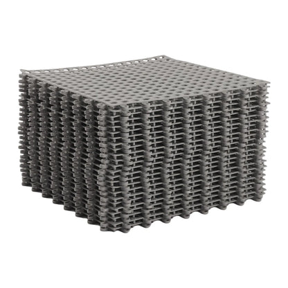 Interlocking Puzzle PVC Foam Gym Tile Floor Mats Cushion 24PCS 11.81" x 11.81" Non-Slip Pool Bathtub Floor Tiles Mats