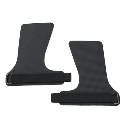A Pair of Kevlar Rubber NO-hole Hand Grips for Crossfit Pull-ups Cross Training Gymnastics WODS, Palm Protector