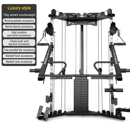 Gym commercial small bird dual arm machine comprehensive training device, multi-functional gantry strength fitness equipment