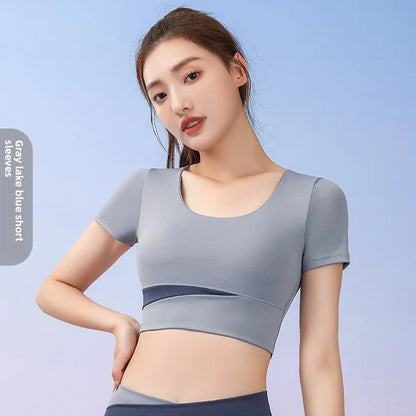 Sport Bra Gym Workout Top breathable Sports Bra Anti-Sweat Fitness Top Women Seamless Yoga Bra Shockproof Crop Top Push Up