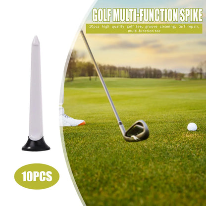 Golf Tees Training Ball Holder Kit for Outdoor Exercise - Durable Plastic and Rubber Tee for Increased Distance