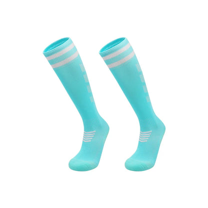 Towel Bottom Soccer Socks Breathable Knee High Training Long Stocking Adults Youths Kids Practical Competition Football Socks