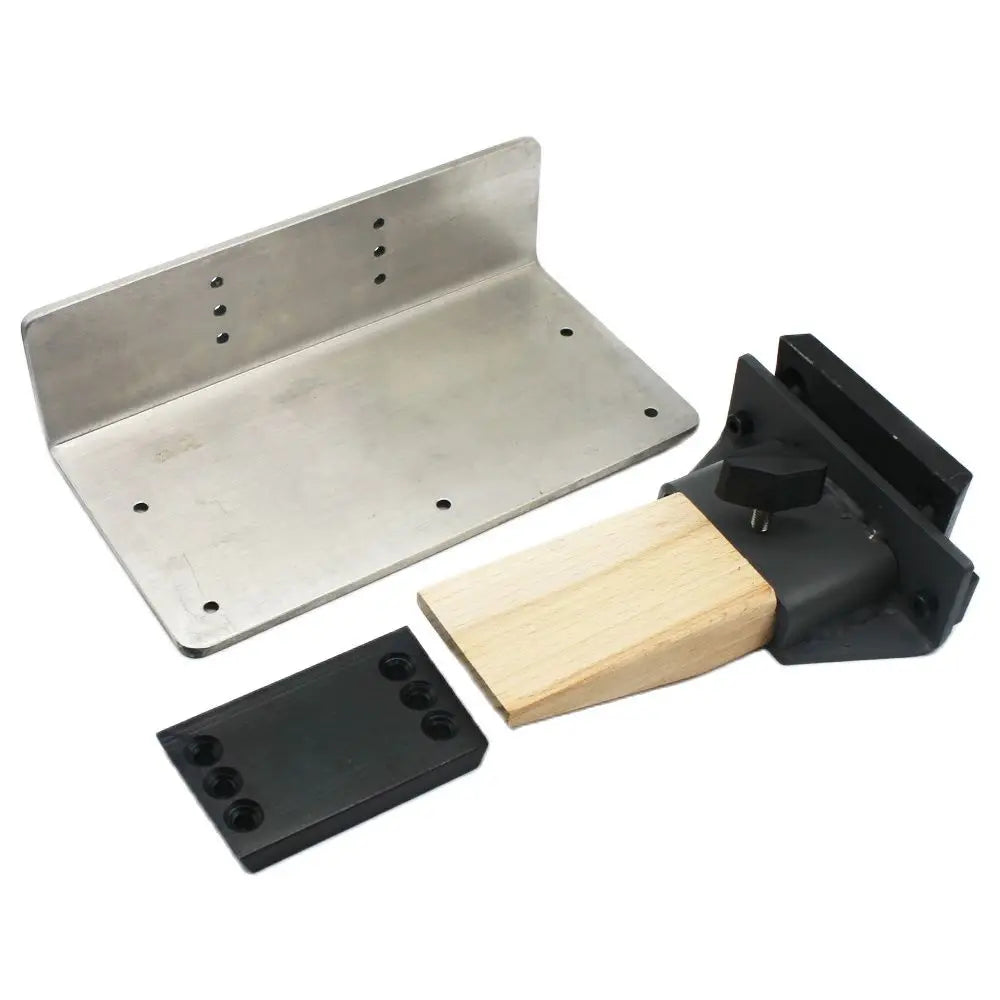 Stainless Steel Mounting Plate with Wooden Bench Pin Kit Jewelry Setting Tools
