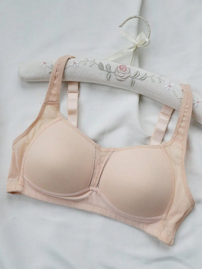 Sports bra for women thin design full cup shockproof anti sagging running seamless gathering no steel ring high-strength bra