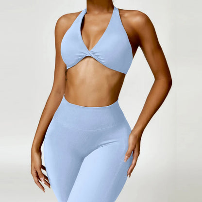 2 Pieces Yoga Set Women Gym Tracksuit Sport Bras Fitness Leggings Outfits Workout Suits Ladies Training Clothes Sets Sportwear