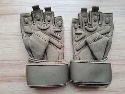 Half Finger Bodybuilding Gym Gloves Weightlifting Dumbbell Kettlebell Training Workout Fitness Gloves For Man  Women