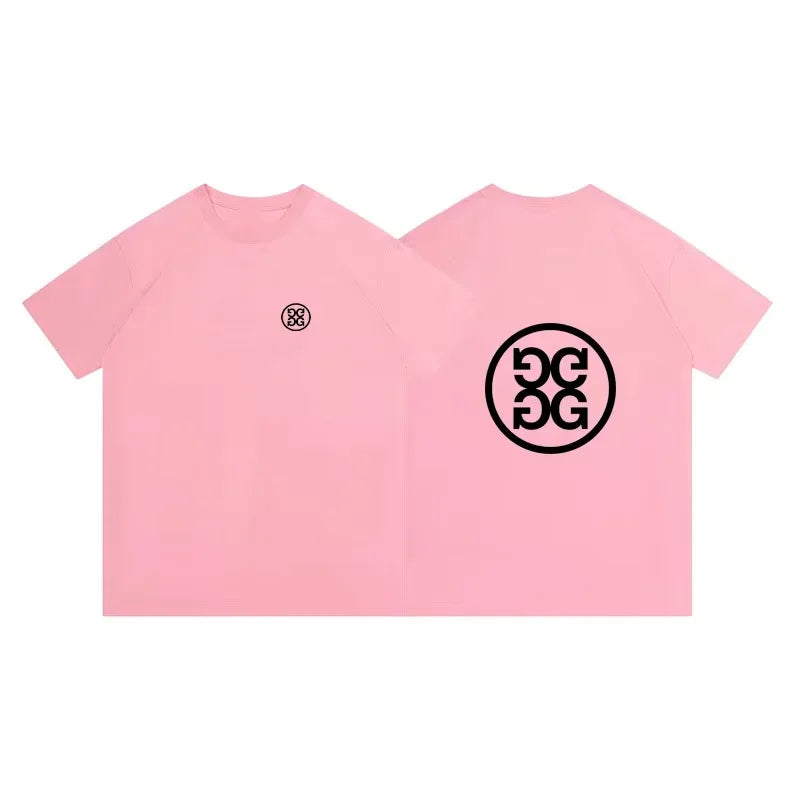 2025 New T-shirt Golf T-shirt Cotton Loose Couple Short-sleeved Korean Summer Short-sleeved Top for Men and Women