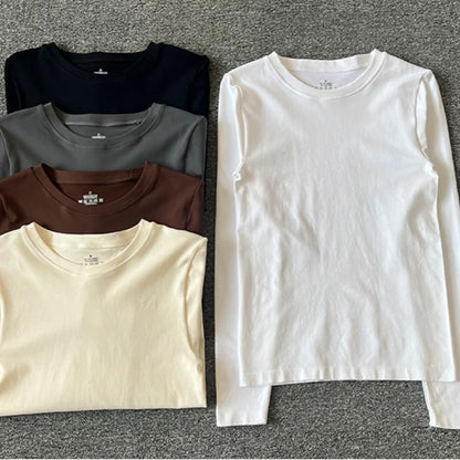 New autumn and winter yoga clothes nude solid color long sleeved women's quick drying running training Pilates sports slimming t