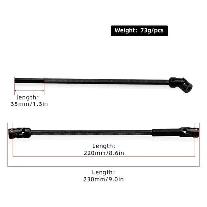 Steel 85-230mm Cut to Length Driveshaft Universal Joint Drive Shaft