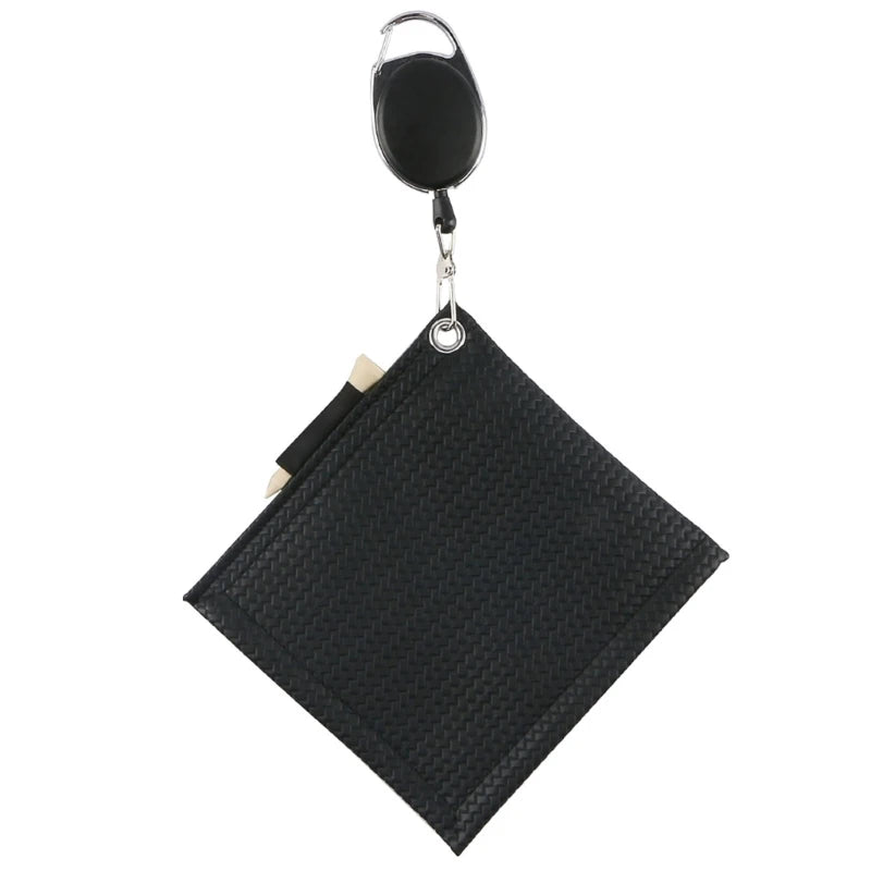 Golfs Club Cleaning Towel Cleaning Cloth with Buckle Water-Absorption Wipe Cloth