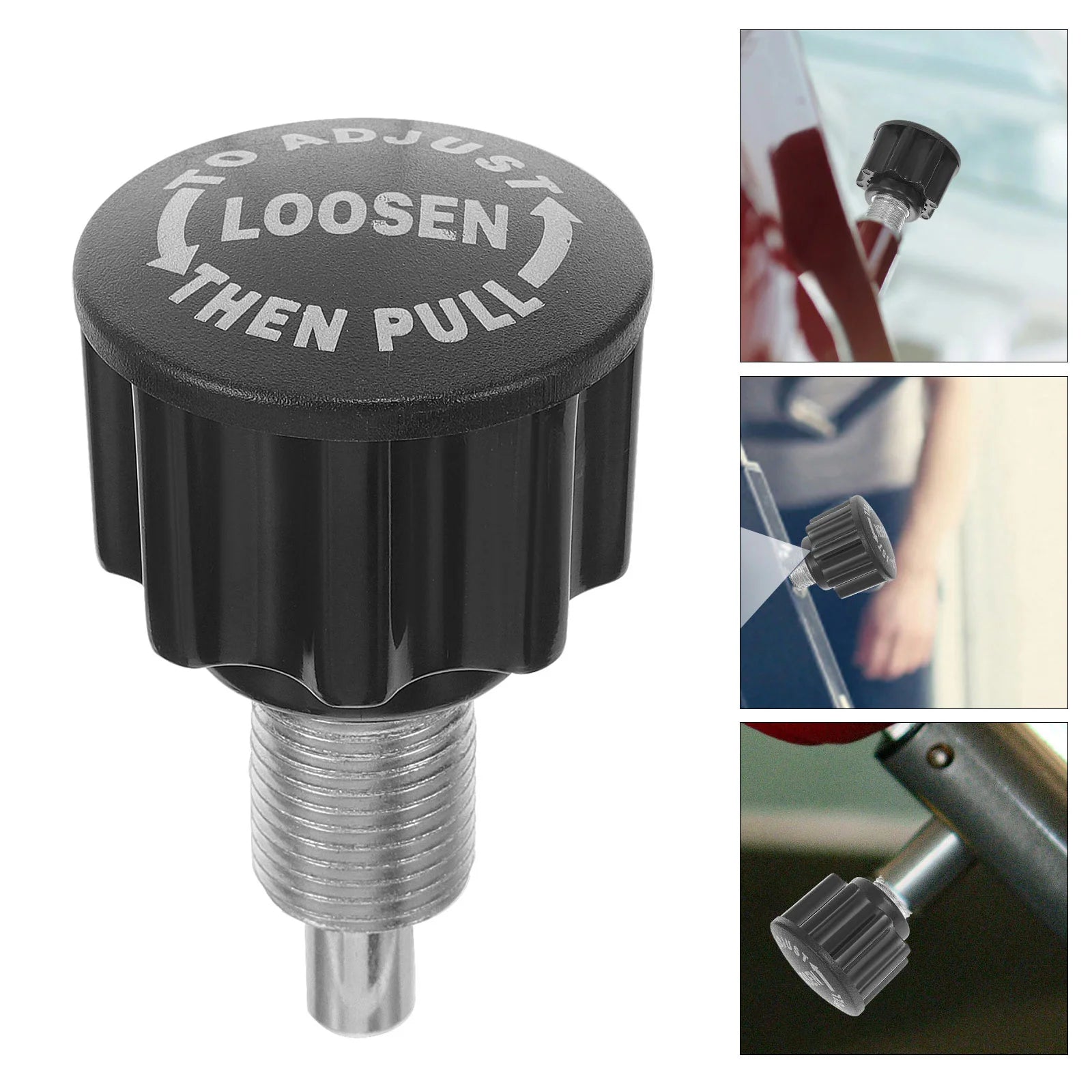 Rotating Pull Pin Knob Black 38 Diameter Compatible Home Commercial Gym Accessories Exercise Bike Parts Plastic Pull Pin Fitness