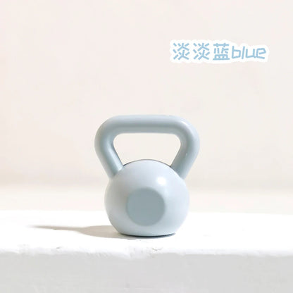 1Pcs 1/12 Dollhouse Miniature Metal Dumbbell Mini Kettlebell Model for ob11 bjd Doll House Accessories Decoration