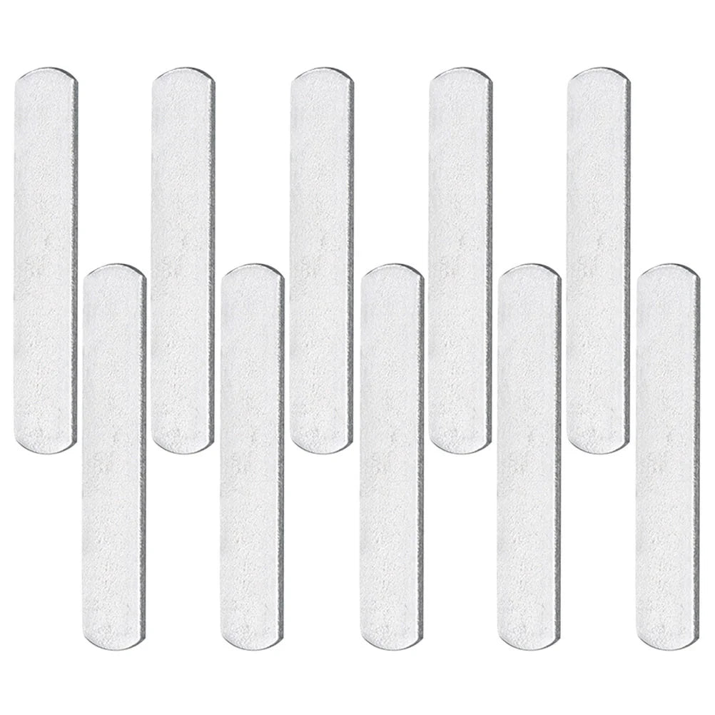 10Pcs Weighted Steel Plate Exercise Steel Plates Weighted Strip Fitness Weight Bearing Equipment Workout Gym Strength Training