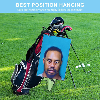 2 count Funny Microfiber Premium Golf Towels, Printed Golf Towels for Golf Bags for Men&Women, Great Golf Accessories