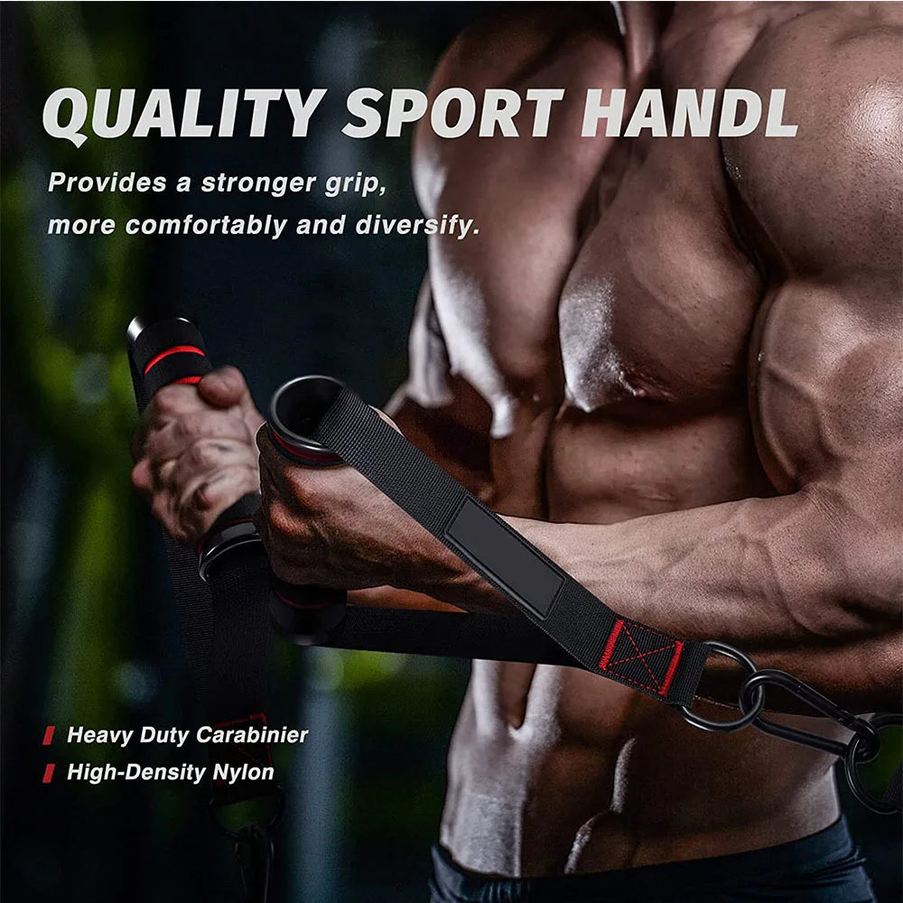 Tricep Rope Cable Attachment – Push/Pull Gym Handle