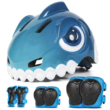 FUNWICT Children Bicycle Helmet Guard Knee Elbow Gear Sports Safety Cap for Balance Bike Skateboard lightweight