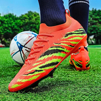 New Men Match Unisex Soccer Shoes Outdoor Adult Cleats Ultralight Football Boots Sport Non-Slip Comfortable Grass High-quality