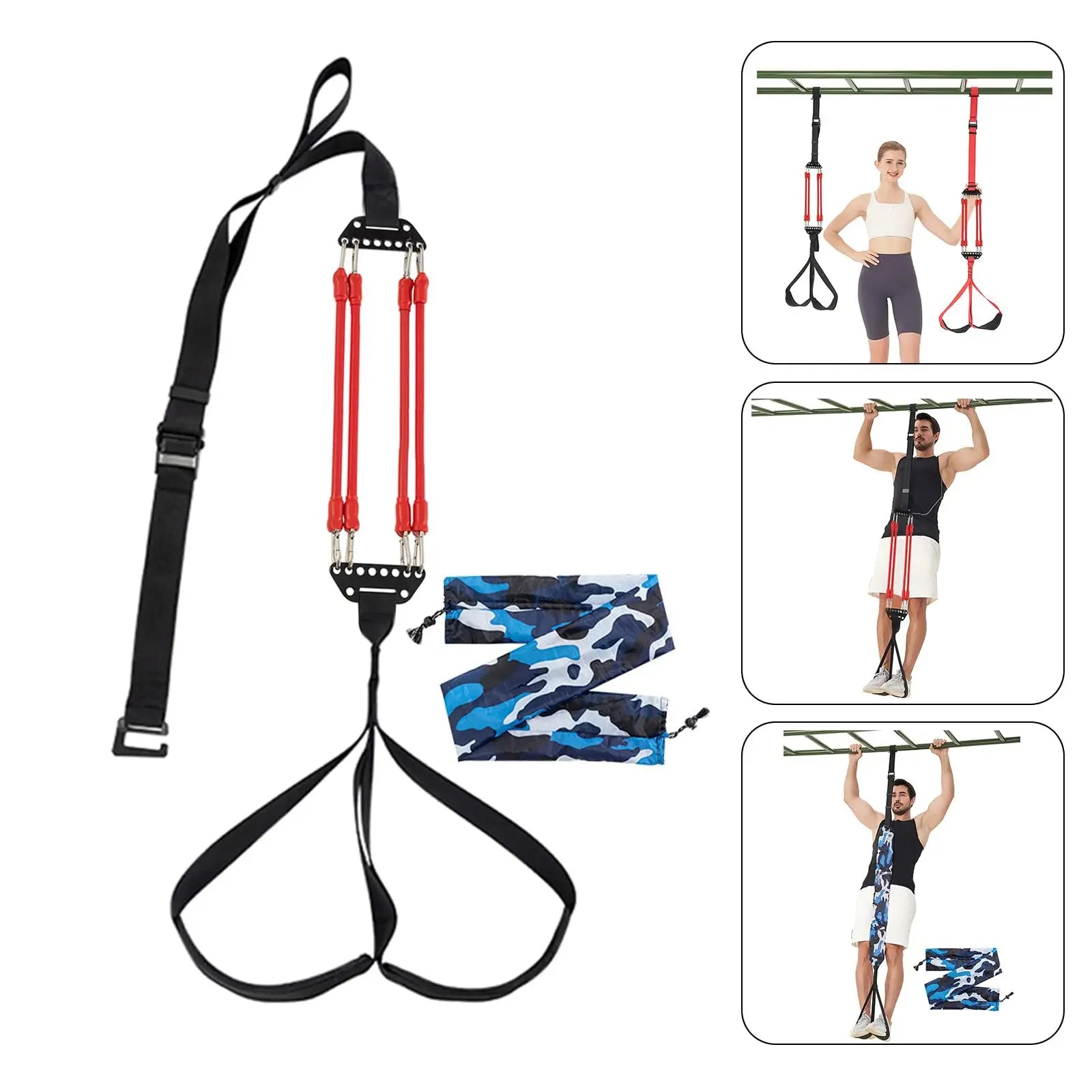 120LB Pull-ups Resistance Bands Adjustable Chin-up Body Stretching Weight Lifting Heavy Duty Strength Training Elastic Band