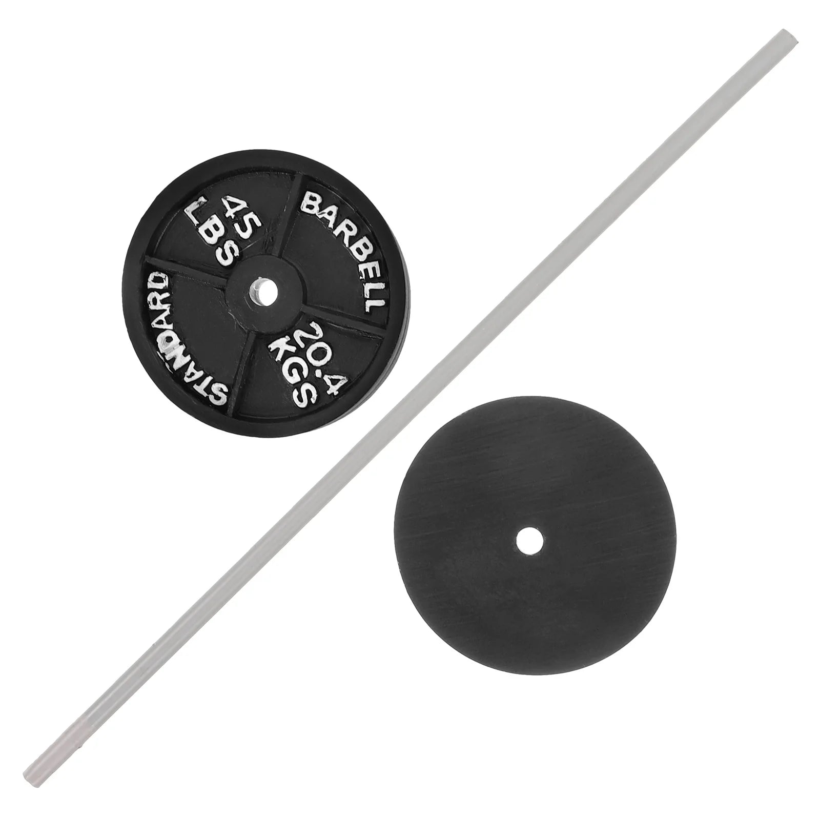 Barbell Model Mini Infant Toys Dumbbel Dollhouse Miniature Ornament Decoration Small Plastic Fitness Accessories for