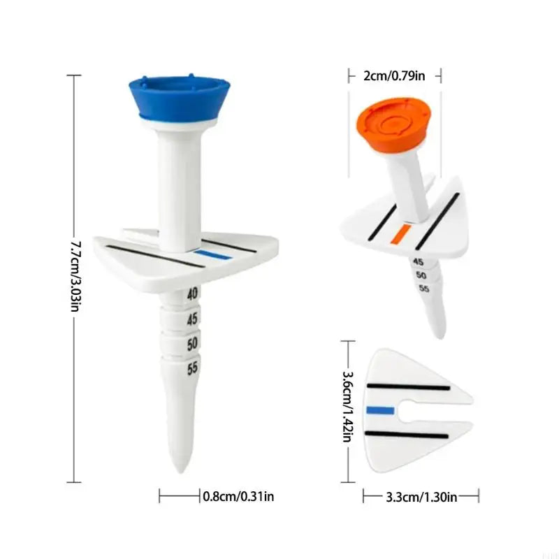F1FD 4Pcs Golfs Support Tees Golfs Tees Driver Training Accessory Plastics Golfs Tees