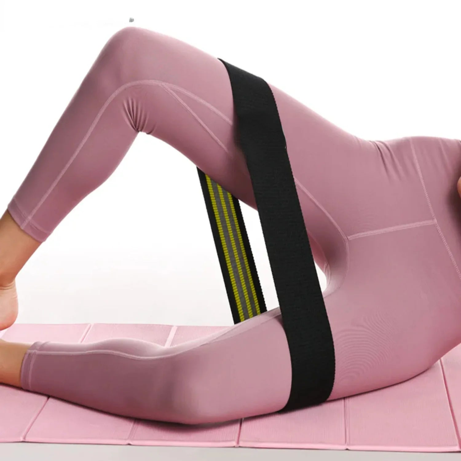 Fitness Resistance Bands Exercise Workout Set Fabric Loop Yoga Booty 3-Piece  Leg Thigh Butt Squat Glute