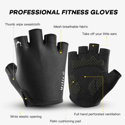 Sports Fitness Gloves Equipment Non-slip Handguards Gym Gloves Bench Press Barbell Fitness Protective Gear