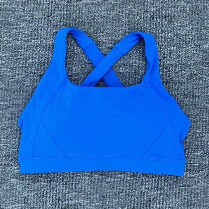 Women Cross Strap Sports Bra Top Women Push Up Sport Bra Yoga Gym Crop Top Brassiere Fitness Top Sport Bra Breathable Bras