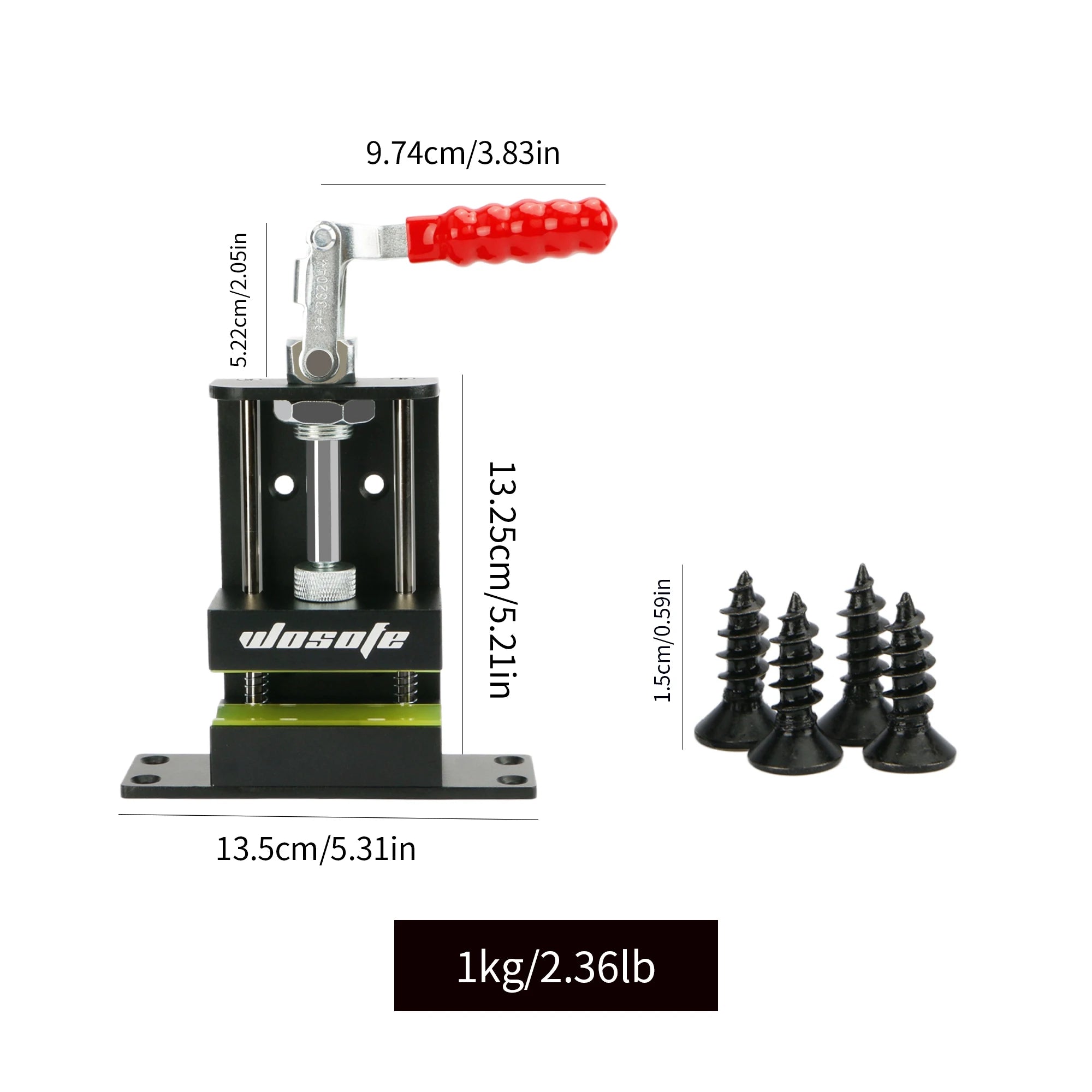 Golf Club Grip Replacement Tool, Aluminum Alloy Quick Shaft Clamp Tool with Rubber Anti-Slip Handle, Easy Install and Removable