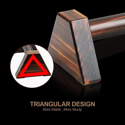 25cm/50cm Push Up Stand with 1 Pair of Wooden Push Up Poles and Anti Slip Base for Home Exercise Equipment Strength Training