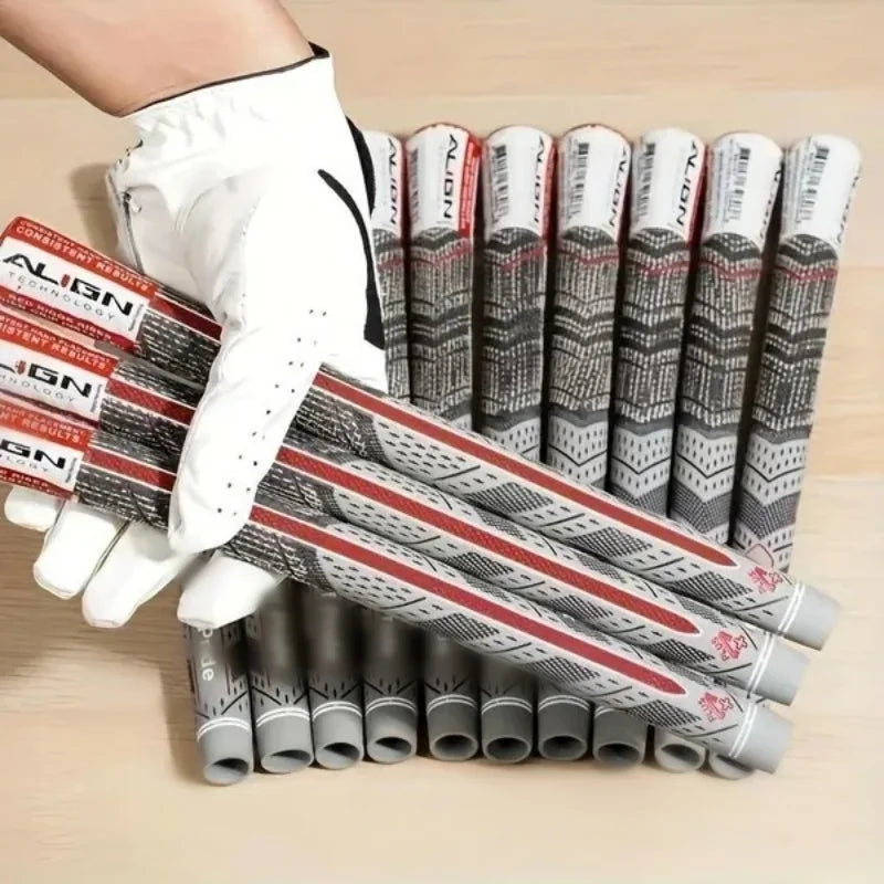 13pcs Multi-Color Golf Club Grips - Standard & Midsize, Enhanced Control & Comfort with Hemp Thread, Rubber Material for Weather