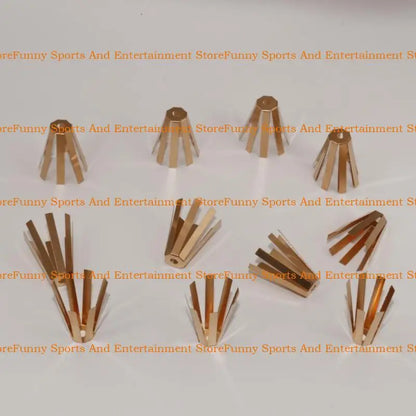 C4DE 5Pcs 8 Claw Golf Shaft Adapter Universals Brass Golf Shaft Adapter Shims Adjustable Shaft Angles for Most Shaft