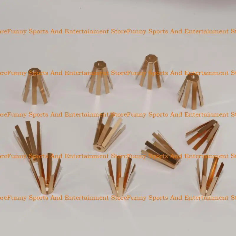 C4DE 5Pcs 8 Claw Golf Shaft Adapter Universals Brass Golf Shaft Adapter Shims Adjustable Shaft Angles for Most Shaft