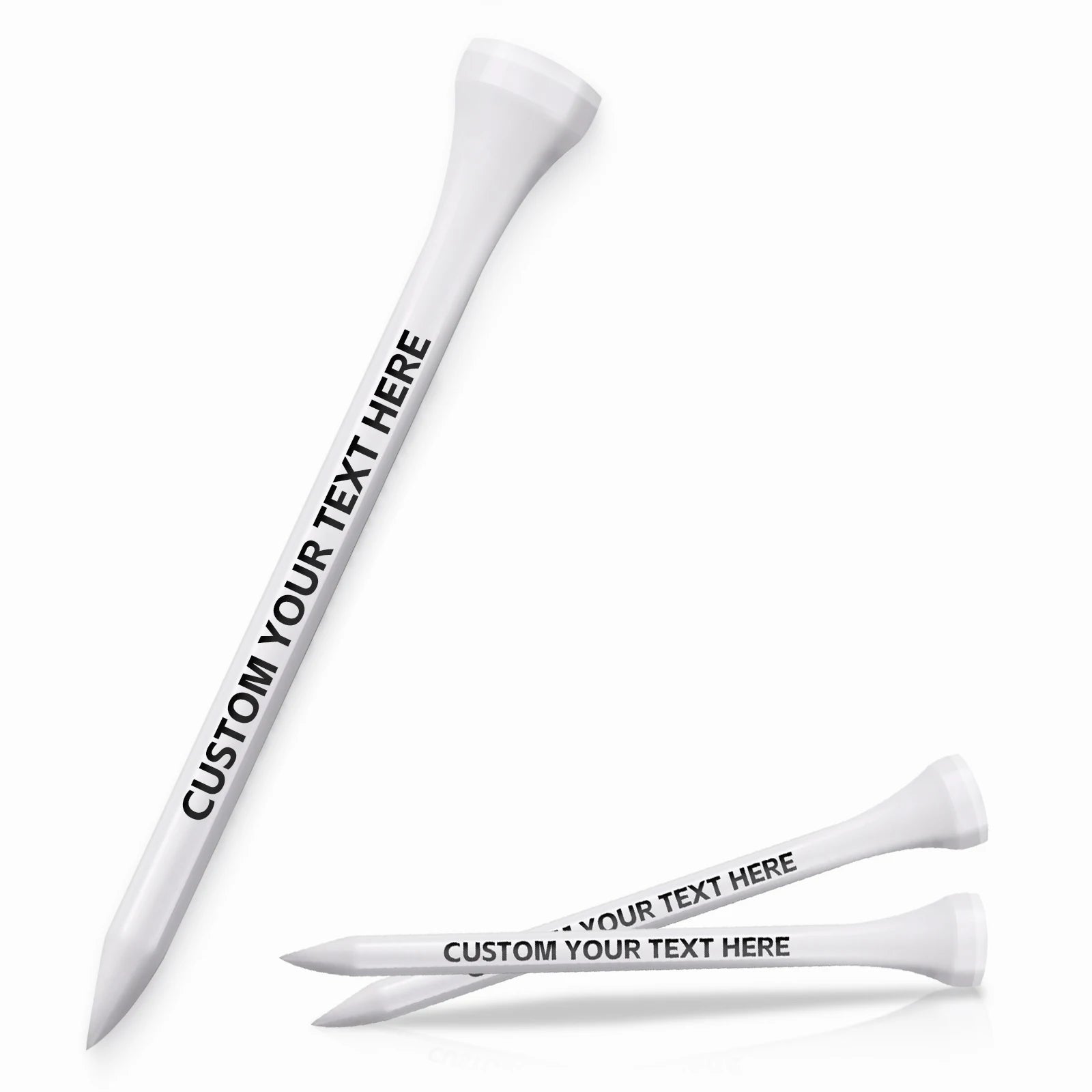 Personalized Custom Golf Tees - Choose Font and Color - Gift Set - Sets of 50,100 or 200 Tees ﻿