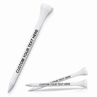 Personalized Custom Golf Tees - Choose Font and Color - Gift Set - Sets of 50,100 or 200 Tees ﻿