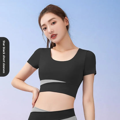 Sport Bra Gym Workout Top breathable Sports Bra Anti-Sweat Fitness Top Women Seamless Yoga Bra Shockproof Crop Top Push Up