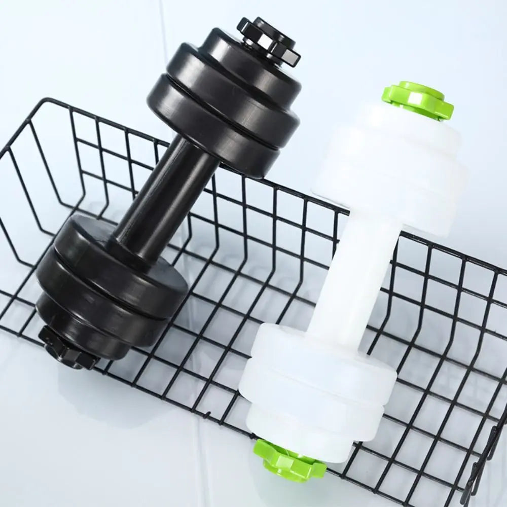 Max 1KG Dumbbell Water Cup 830ML Plastic Water-filled Dumbbells Multifuntion Portable Fitness Water Bottle School