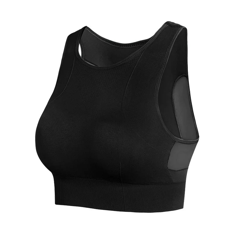 Women's Workout Sports Bras Fitness Padded Bra Yoga Crop Tank Tops Sports Bra Shock-absorbing Ring Free Vest Fitness Bralette
