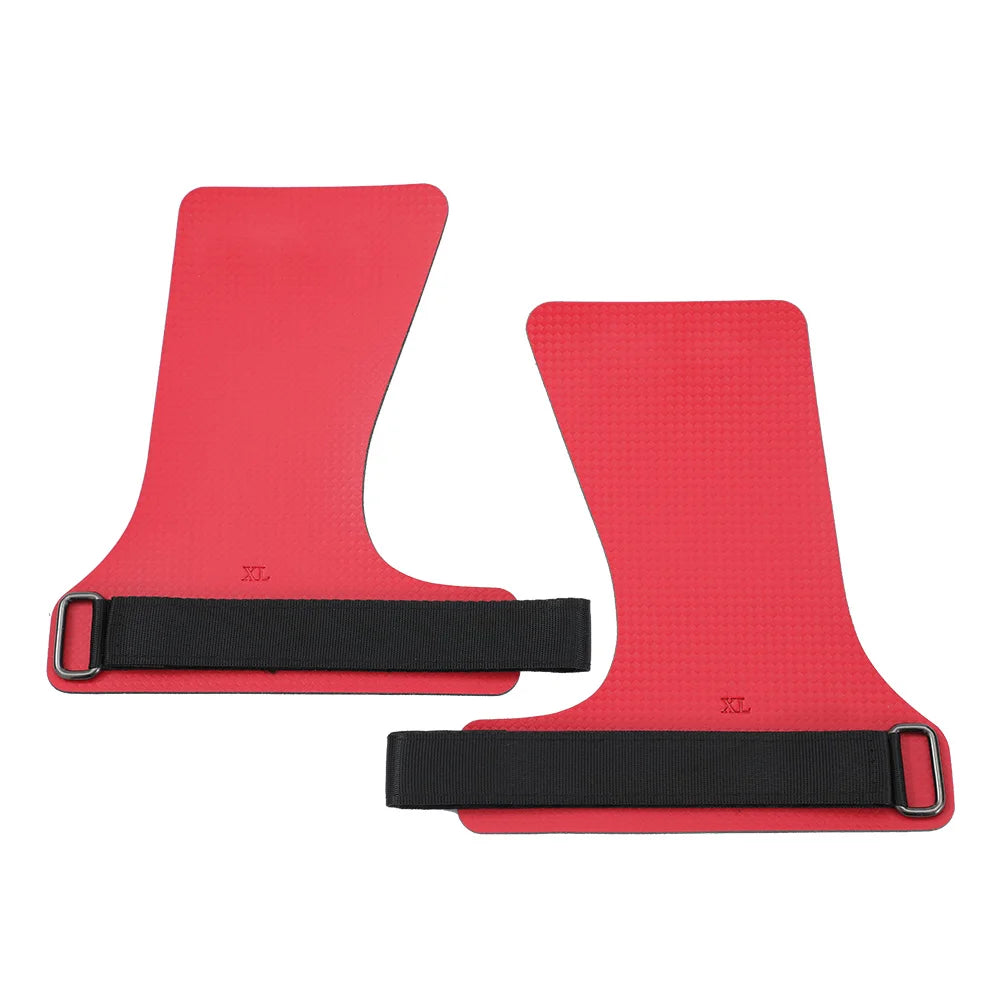 A Pair of Carbon No Finger Hole Hand Grips for Crossfit Pull Ups Cross Training Kettlebell Gymnastics Workout Palm Protector