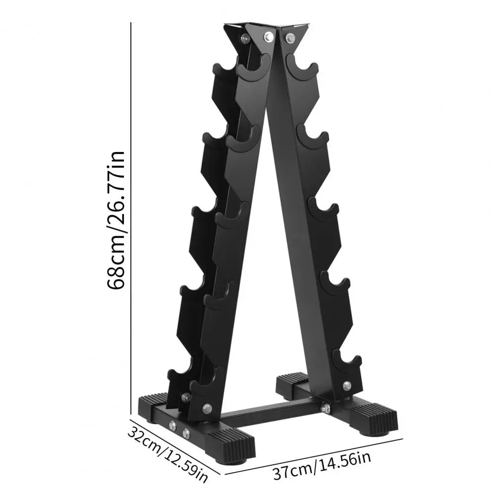 5-Tier Dumbbell Rack – Home Fitness Storage