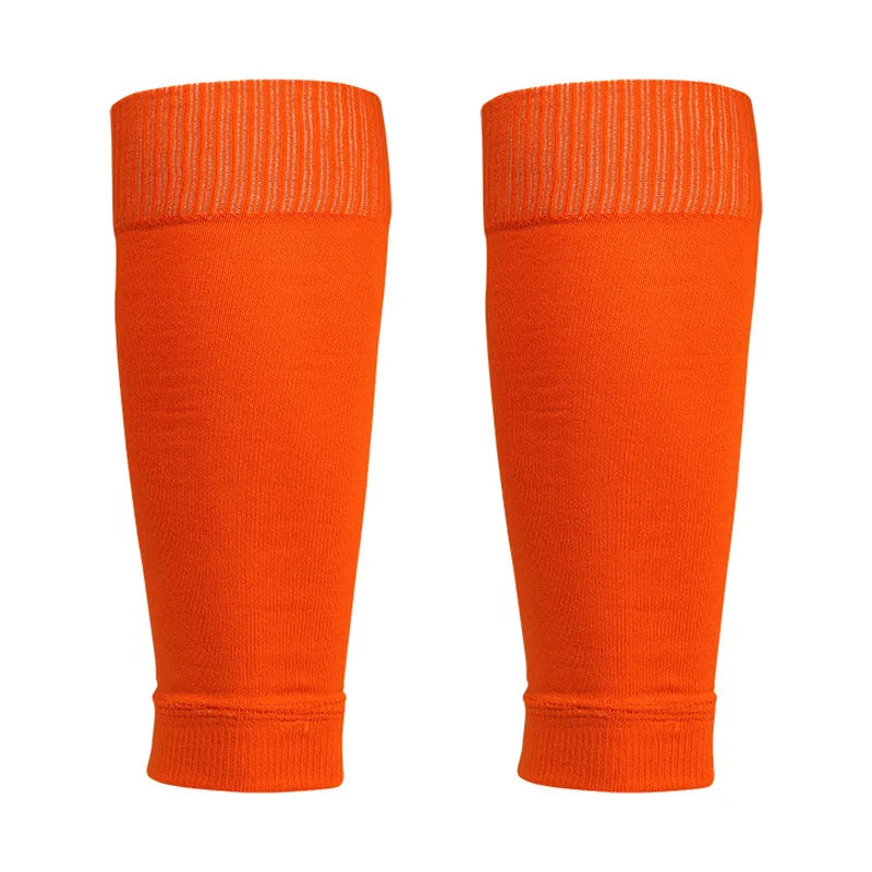 1 Pair Sports Safety Shin Pads Sleeves Football Shin Holder Instep Socks Nylon Fitness Leg Guard Sleeves for Kids Boys Men